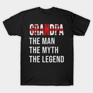 Grand Father Georgian Grandpa The Man The Myth The Legend - Gift for Georgian Dad With Roots From  Georgia T-Shirt